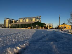 Anlage im Schnee - Februar 2023